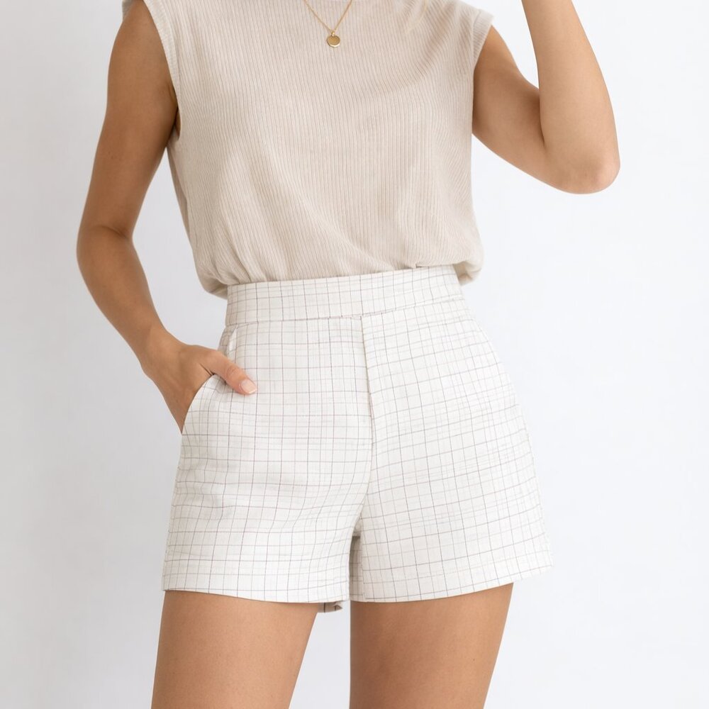 JOIE Brusha Cotton Shorts In‎ Porcelain Size 4